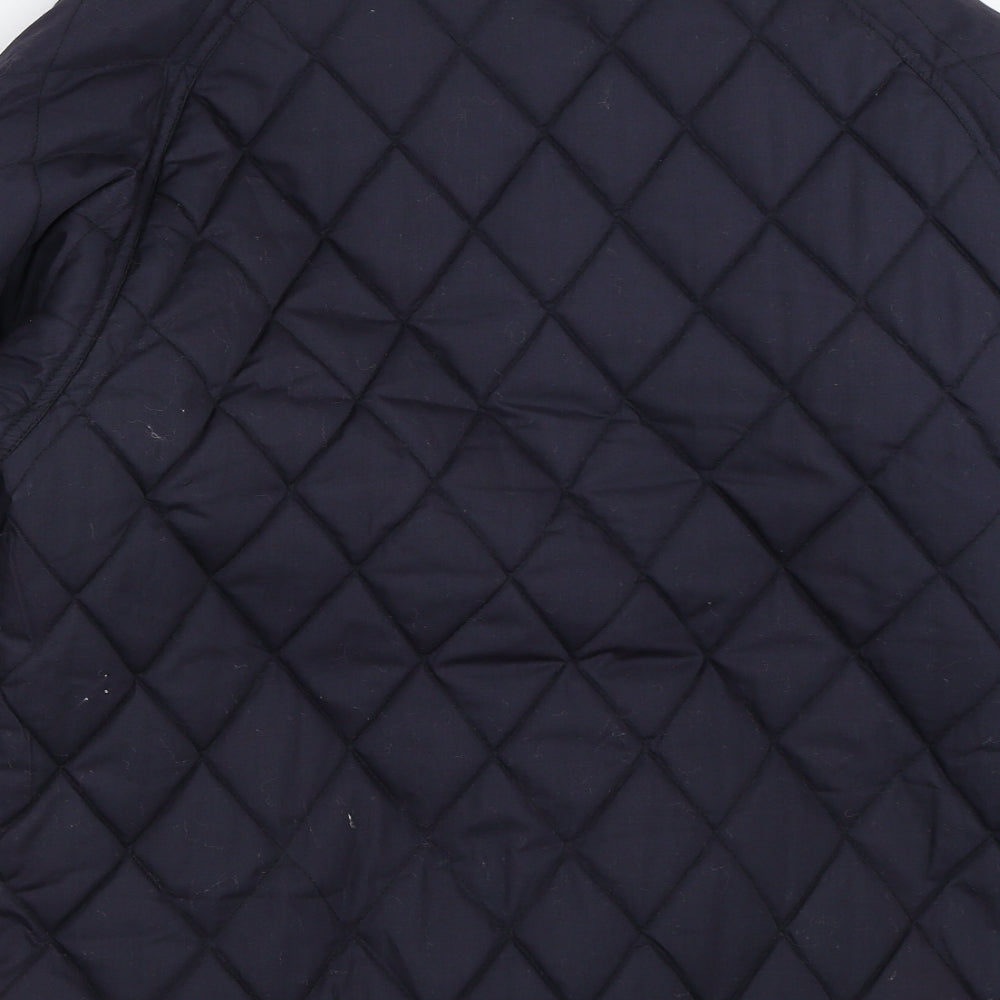 Womens UK Size 12 Sensations Blue Quilted Coat