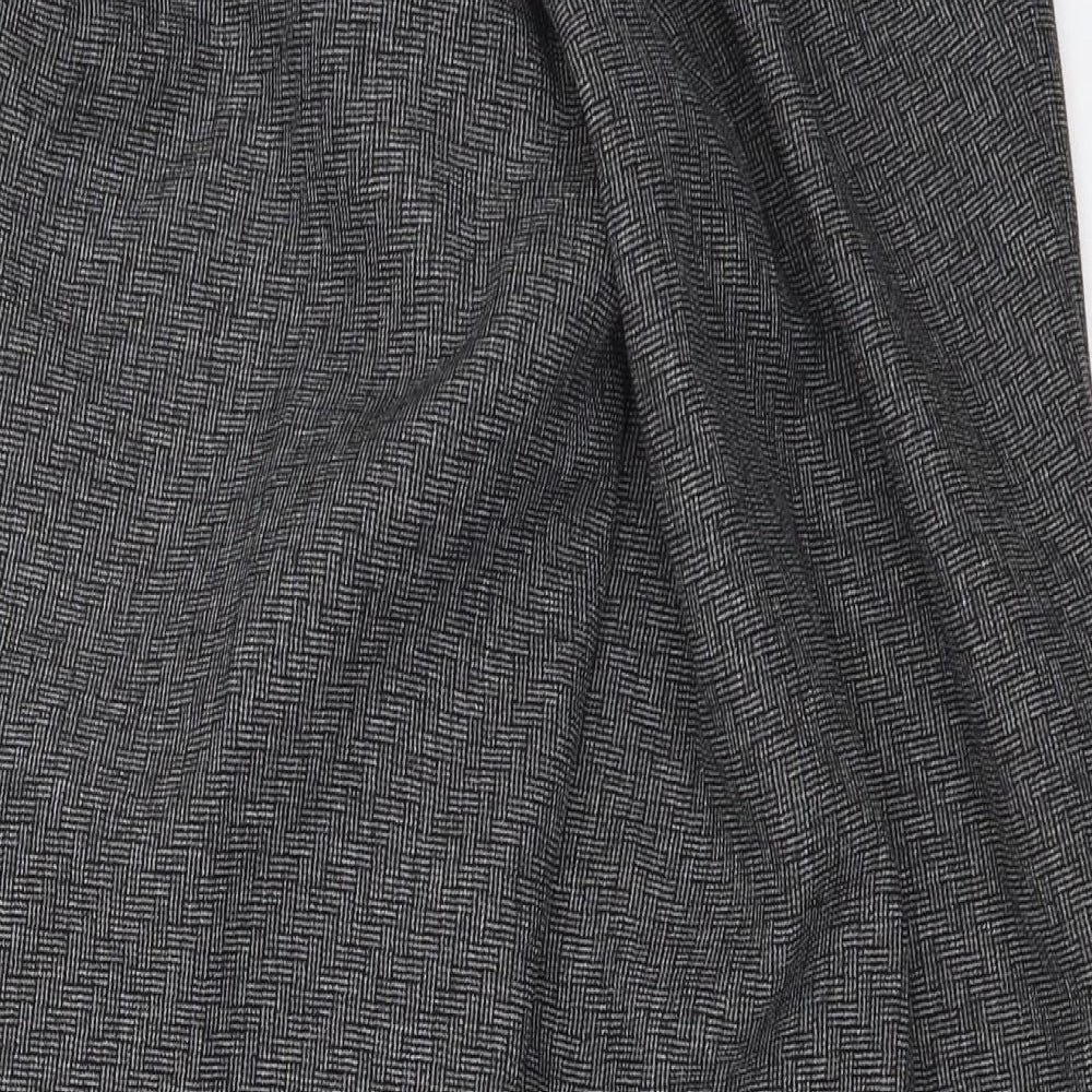 Womens UK Size 12 Preworn Regular Fit Grey Trousers