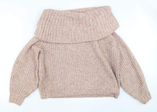 Womens UK Size M H&M Pink Pullover Jumper