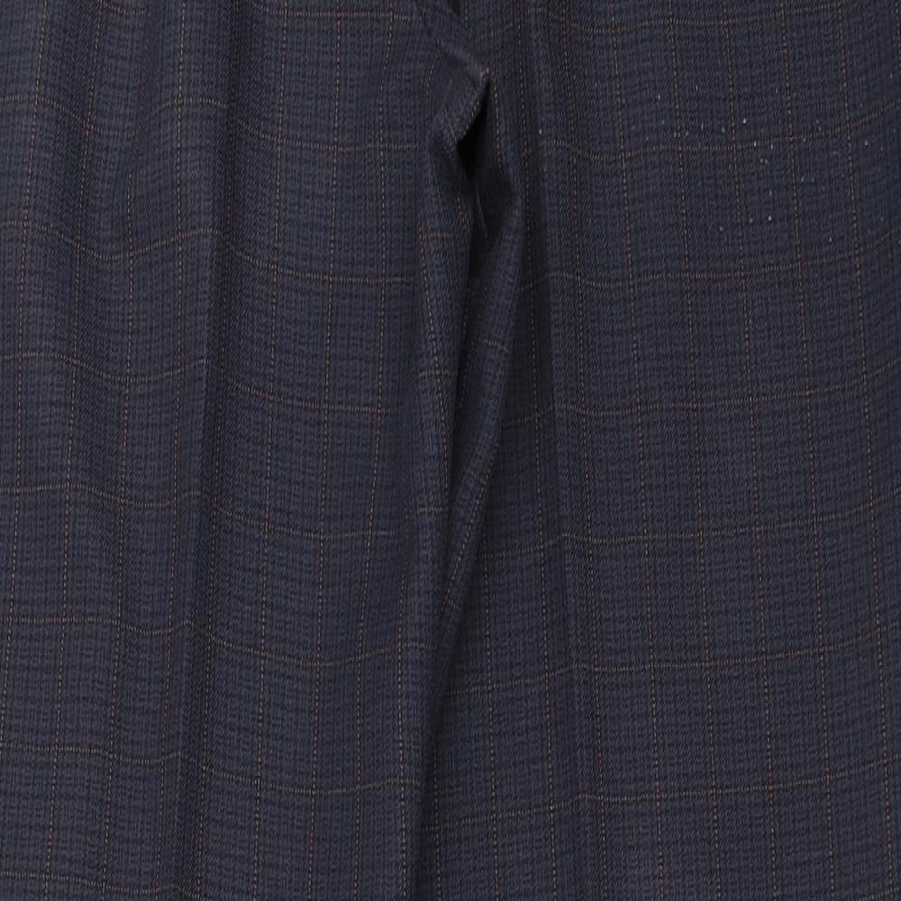 Womens UK Size 14 Marks and Spencer Regular Fit Blue Trousers