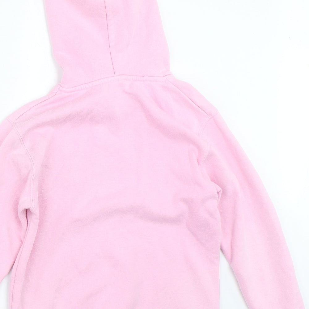 Fruit of the Loom Girls Pink Pullover Hoodie Size 7-8 Years