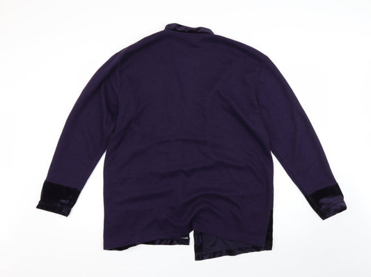 By Design Womens Purple Cardigan Jumper Size M