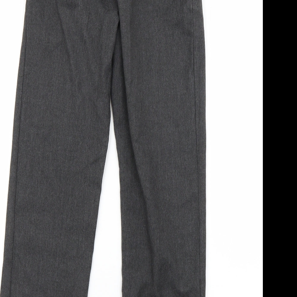 Brand and care label for George boys’ grey capri trousers, size 9-10, years