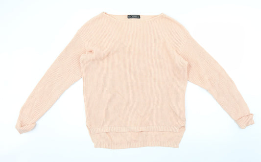 Additional front view of Avenue women’s pink jumper, size UK 14