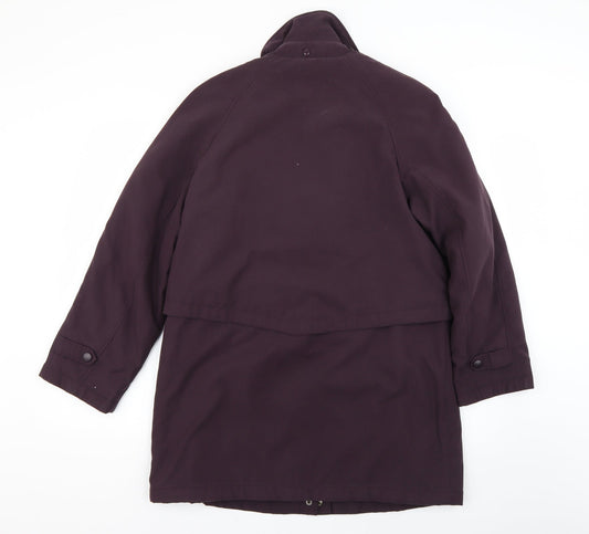 dannimac Womens Purple Quilted Coat Size S
