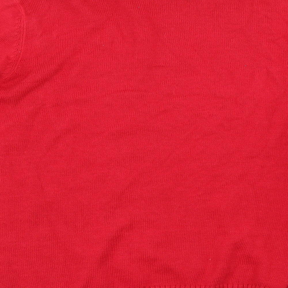 Womens UK Size M Matalan Red Pullover Jumper