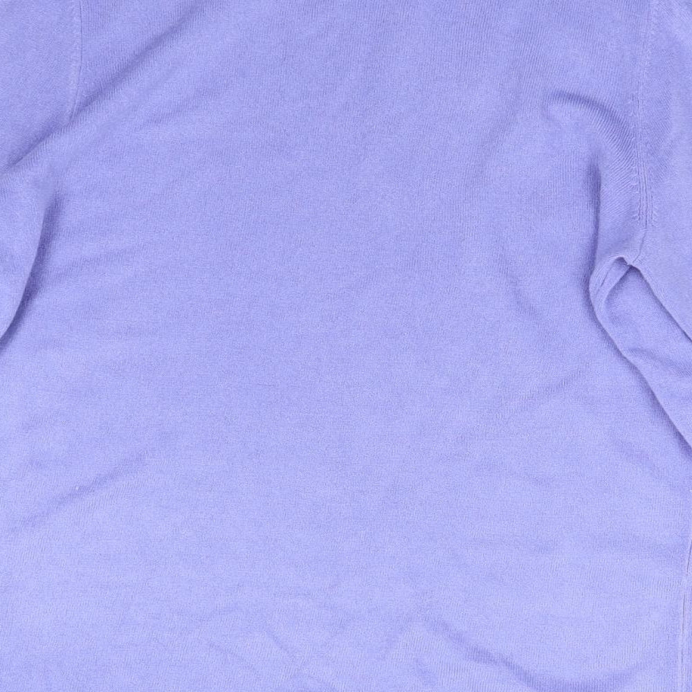 Womens UK Size M M&S Purple Pullover Jumper