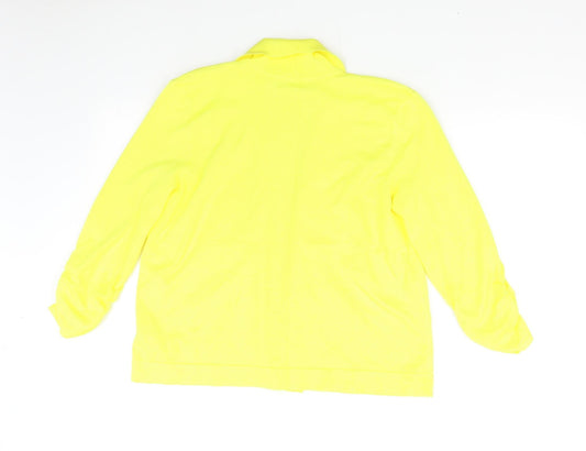 89th + Madison Womens Yellow Knit Cardigan Jumper Size L