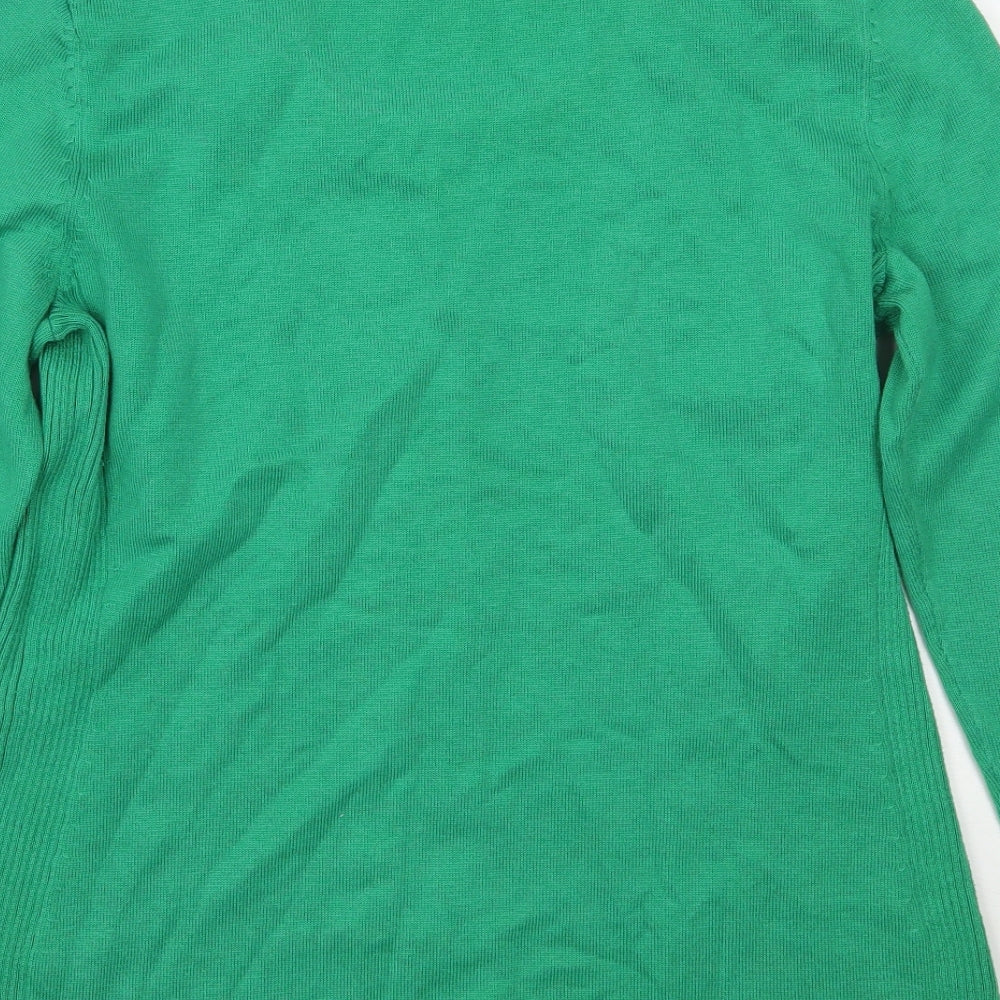 Womens UK Size S Planet Green Pullover Jumper