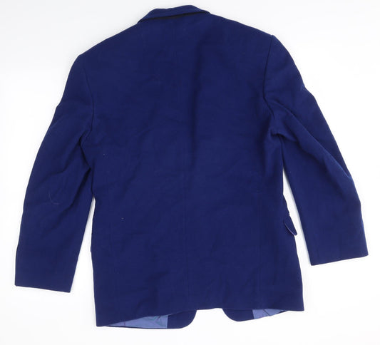 Womens UK Size M M&S Blue Overcoat