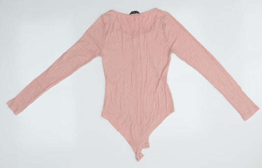 Select Womens Pink   Bodysuit One-Piece Size 10