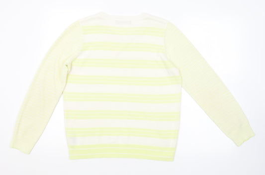 Womens UK Size 12 M&S Yellow Pullover Jumper