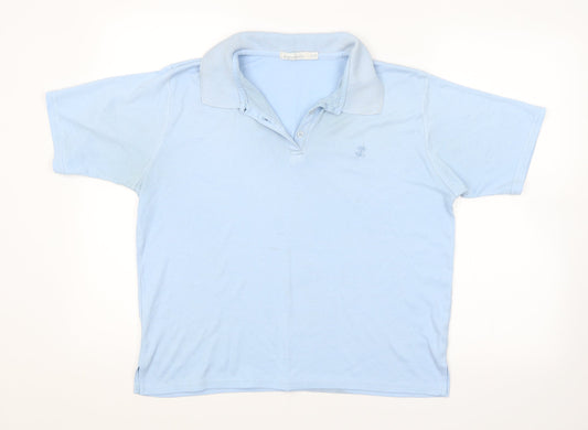 Beaumonde Womens Blue Basic Polo Size 18