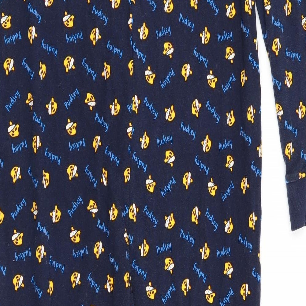 Blue Zoo Girls Blue Animal Print One Piece Size 11-12 Years - Pudsey Bear Print