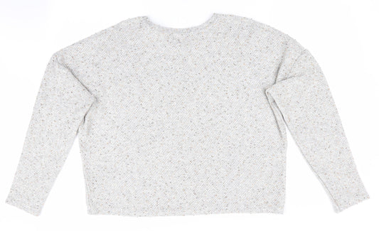 Womens UK Size L New Look Grey Pullover Jumper