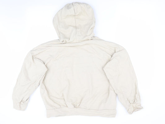 Womens UK Size 14 Boohoo Beige Pullover Hoodie