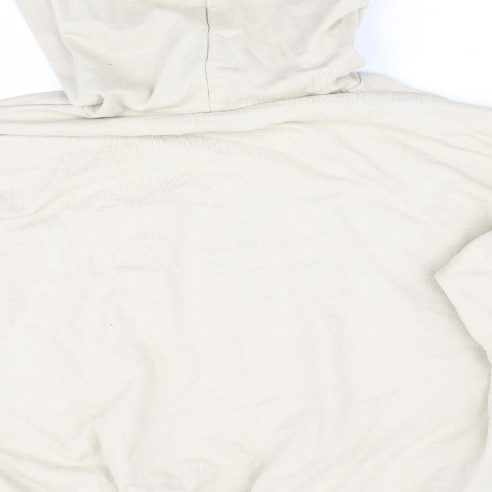 Womens UK Size 14 Boohoo Beige Pullover Hoodie