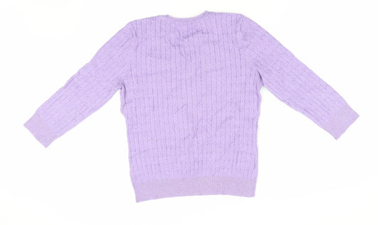 Preworn Womens Purple Pullover Jumper