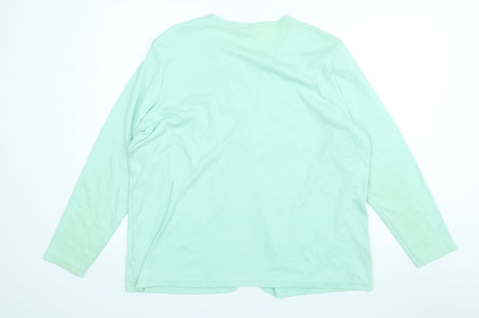 The Pearl Collection# Womens Green Pullover Jumper Size 22