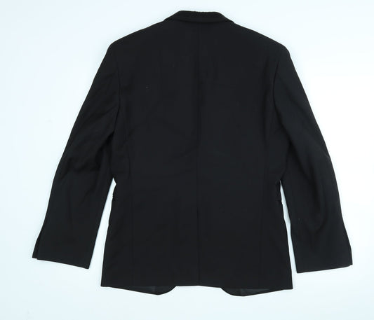 B&W Mens Black Jacket Suit Jacket