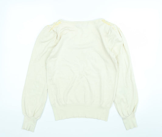 Womens UK Size M Atmosphere Beige Pullover Jumper