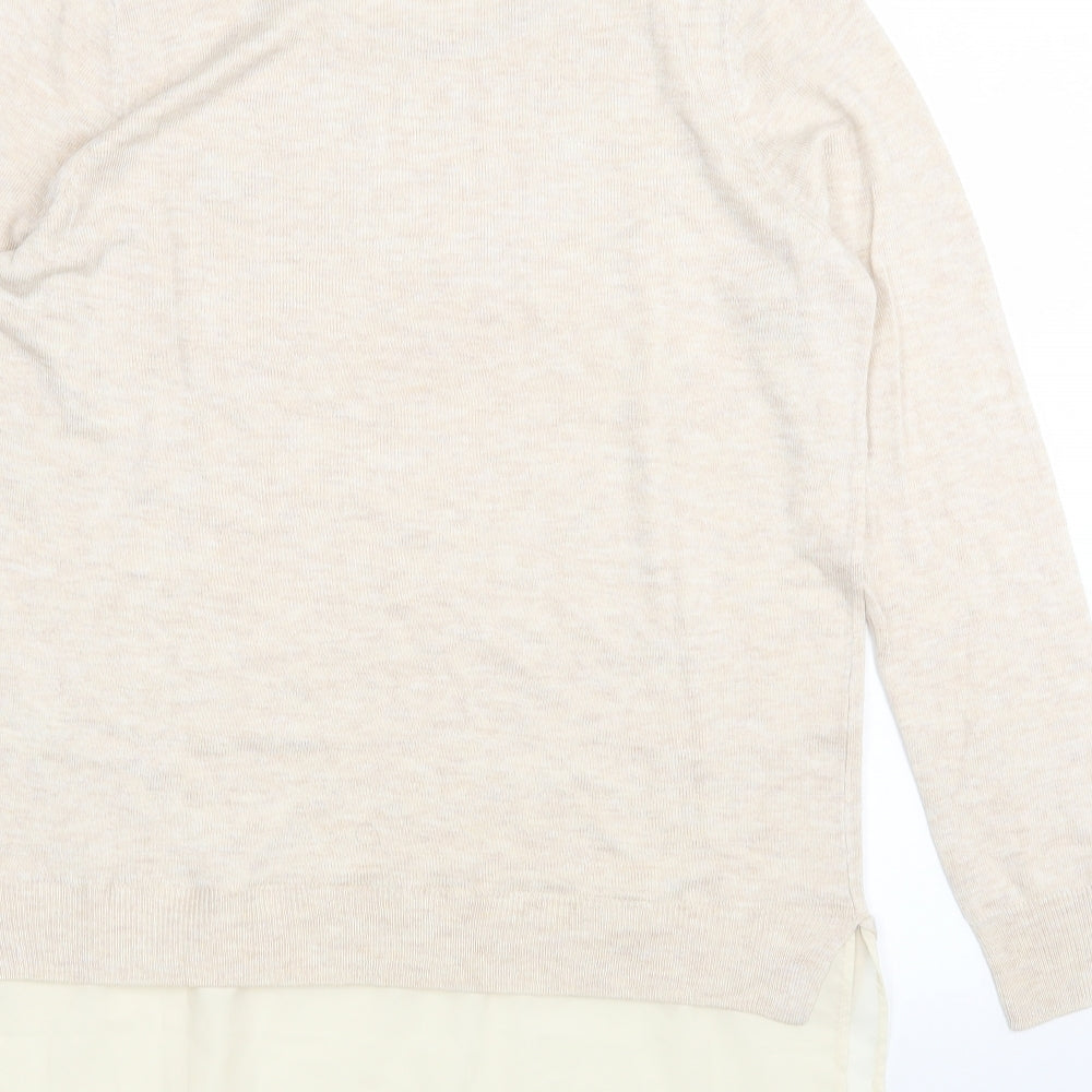 F&F Womens Beige Pullover Jumper Size 12