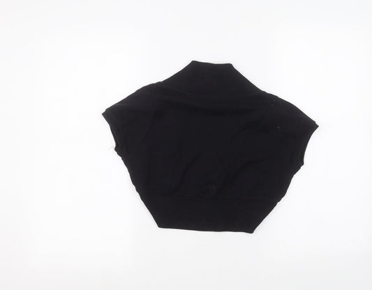 E-vie Womens Black Cardigan Jumper Size 14