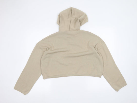 Boohoo Womens Brown Pullover Hoodie Size M