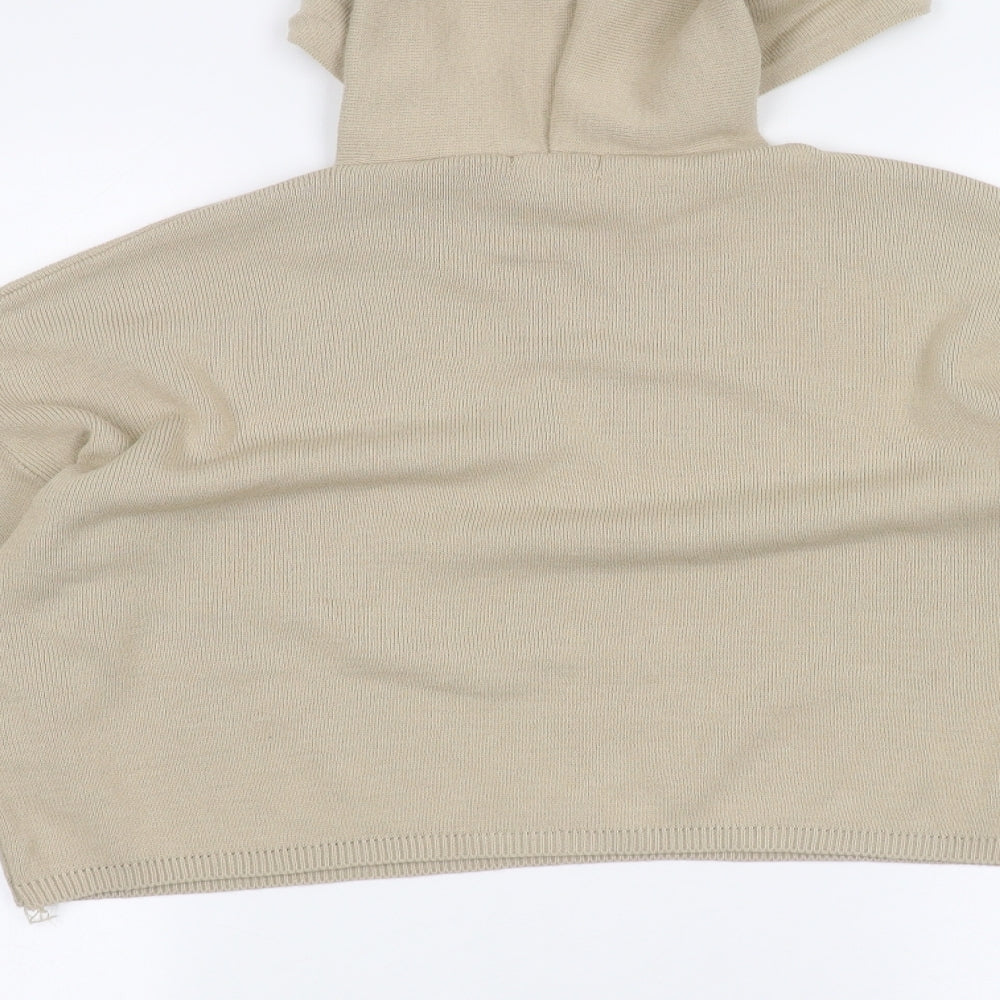 Womens UK Size M Boohoo Brown Pullover Hoodie