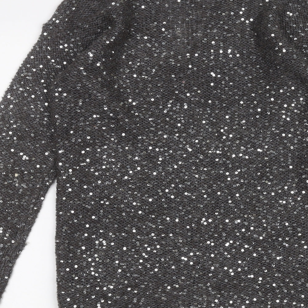 Womens UK Size 10 Marks and Spencer Black Cardigan Jumper