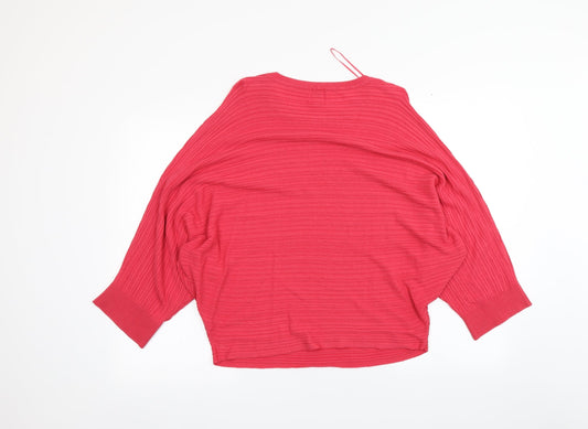 Womens UK Size XS River Island Pink Pullover Jumper