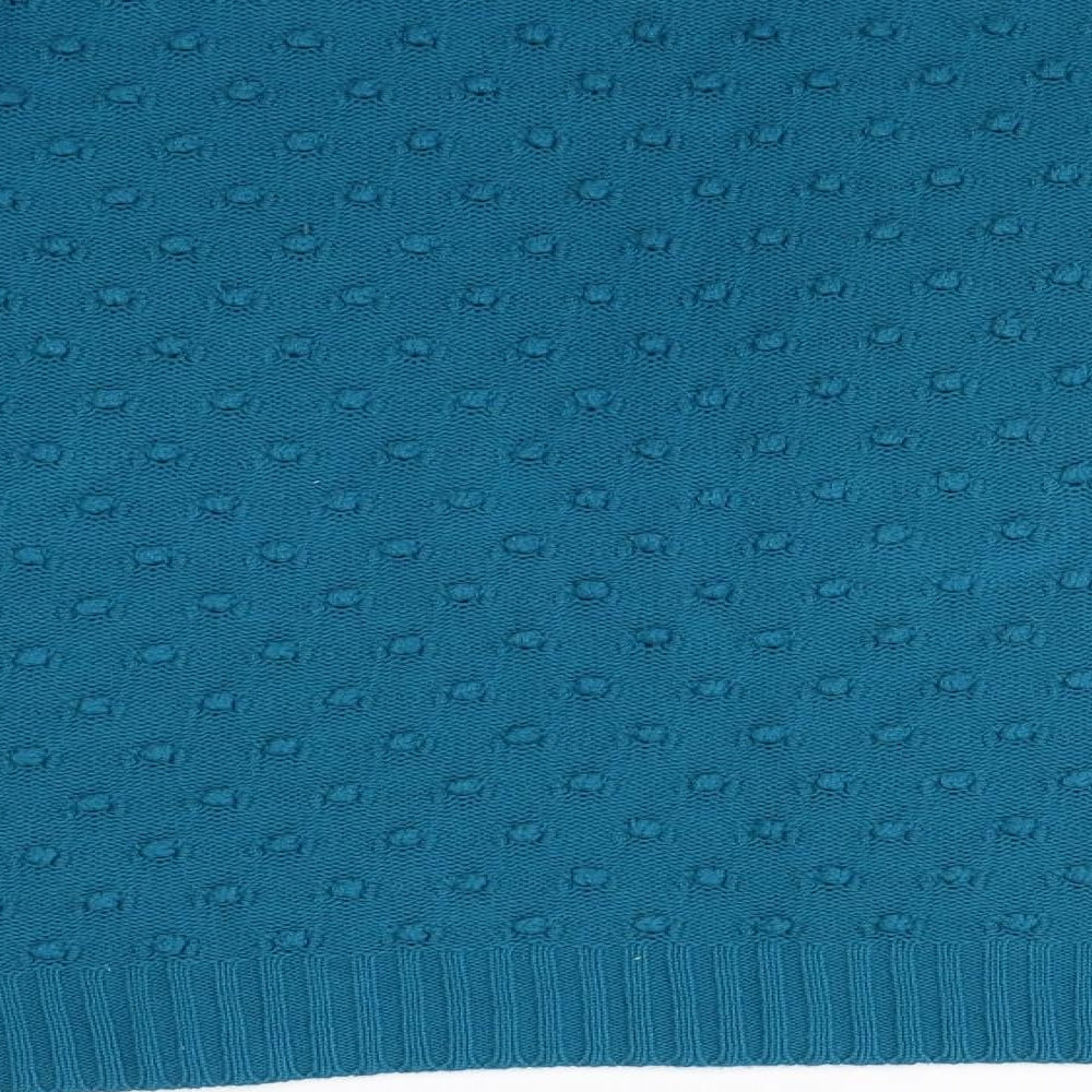 BRIG-O-DOON Womens Blue Polka Dot Pullover Sweatshirt