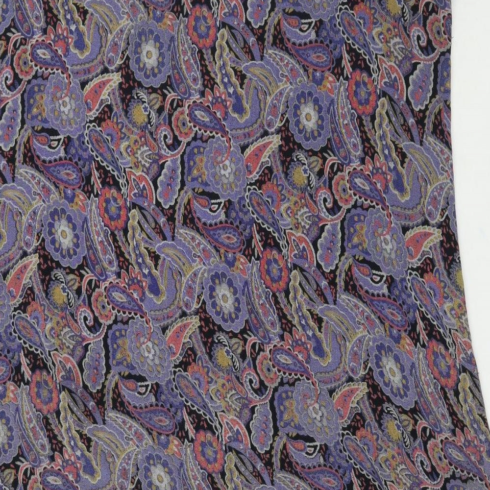 Brand and care label for Preworn women’s multicoloured paisley dress, size XL