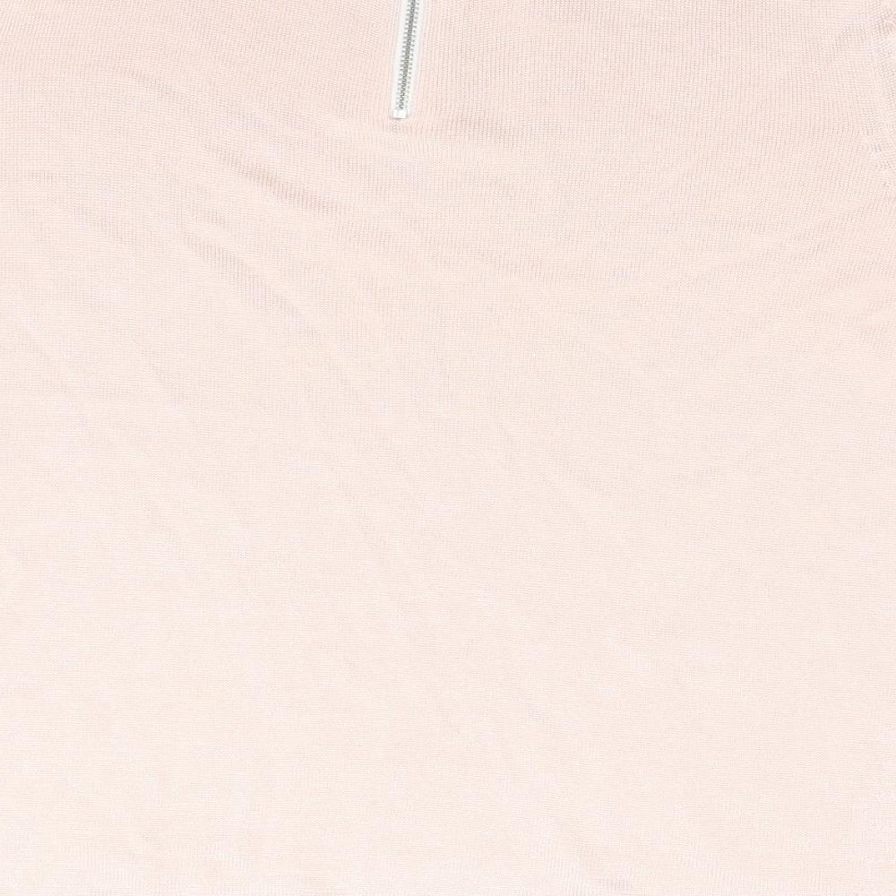 Womens UK Size 14 Marks and Spencer Pink Basic T-Shirt