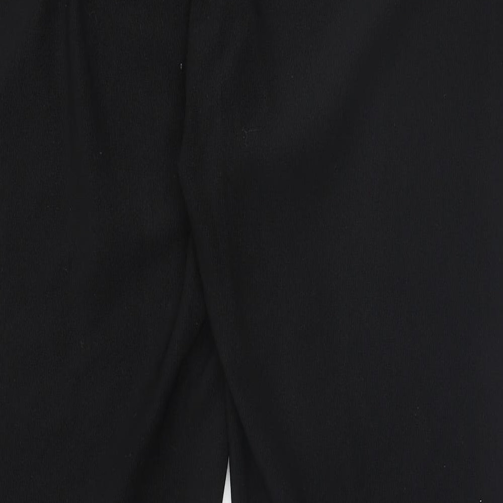Brand and care label for vidaXL women’s black trousers, size UK 14, 26-inch leg