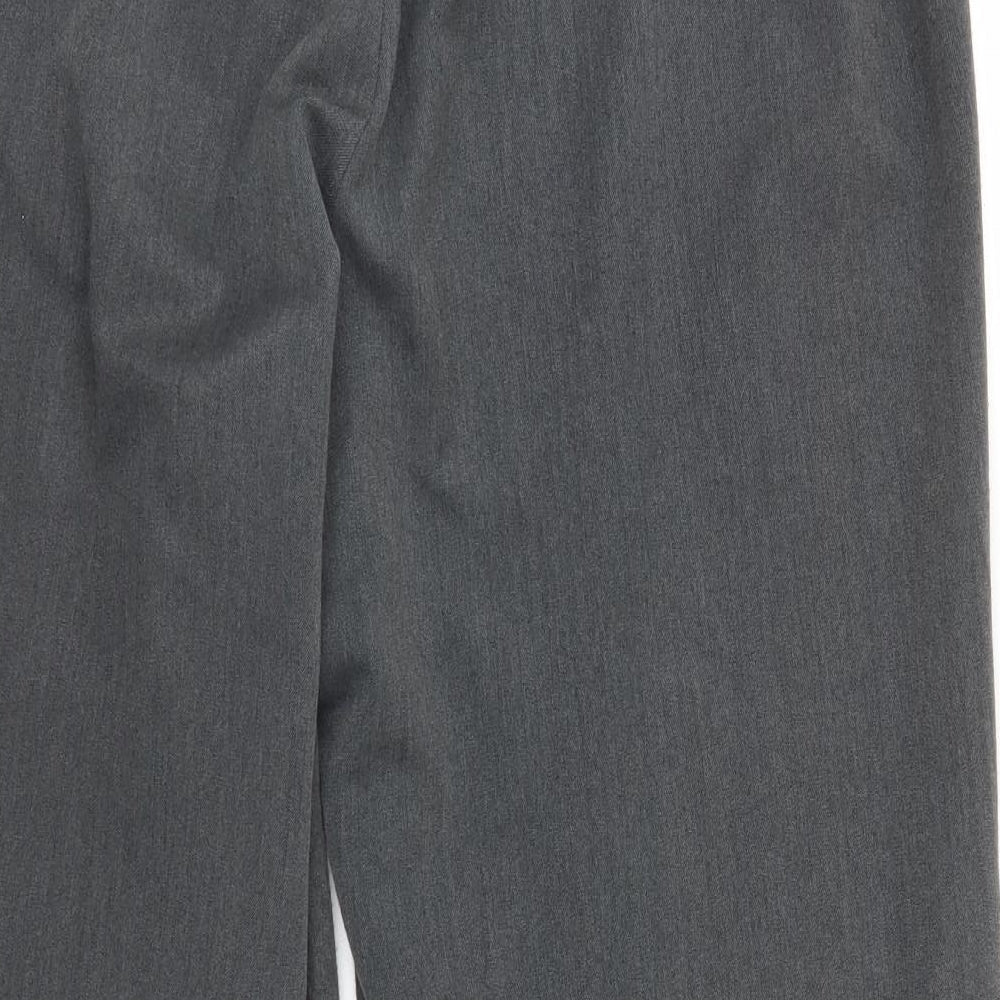 Womens UK Size 18 Preworn Regular Fit Grey Trousers