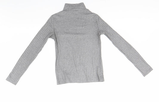 Womens UK Size 8 Topshop Grey Pullover Jumper