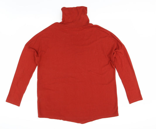 New lok Womens Red Pullover Jumper Size 14