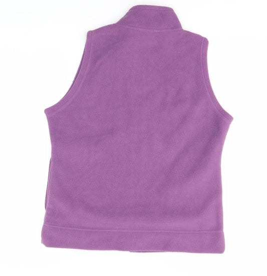 Womens UK Size S EWM Purple Full Zip Sweatshirt