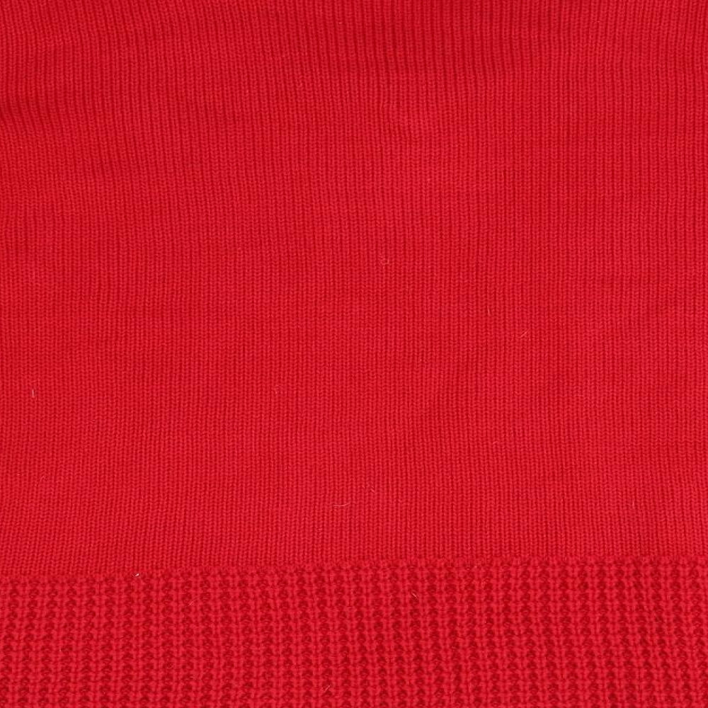 Womens UK Size L Elegant Red Pullover Jumper
