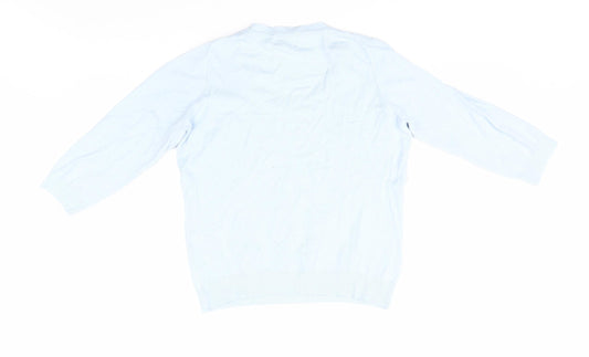 M&S Womens Blue Pullover Jumper Size 14