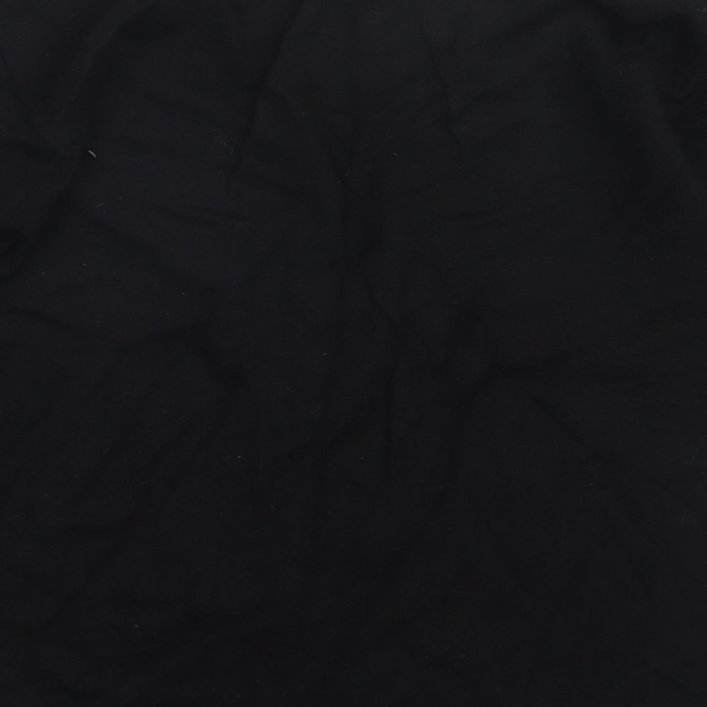 Brand and care label for straven women’s black jumper, size M