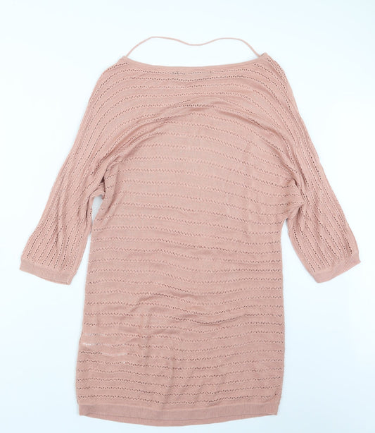 Womens UK Size S VERO MODA Pink Pullover Jumper