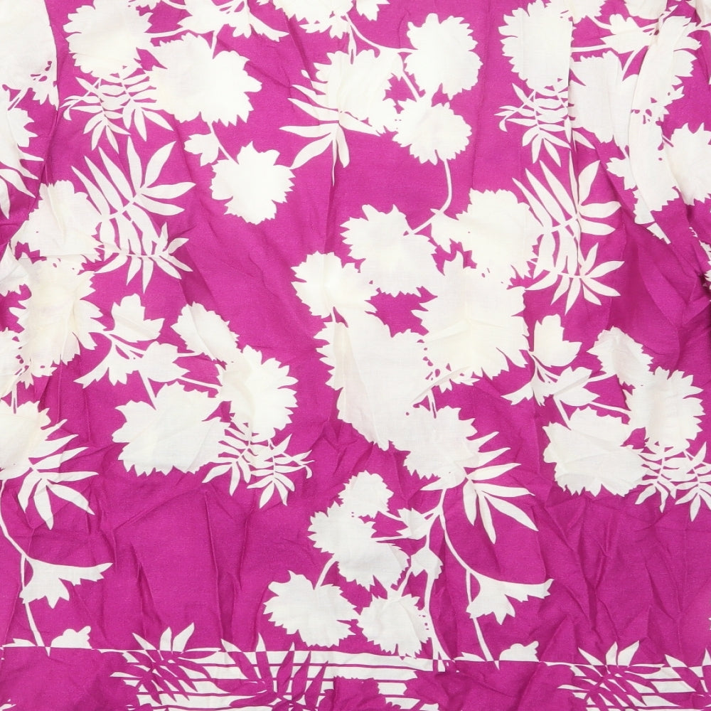 Womens UK Size M Papaya Purple Kimono Coat