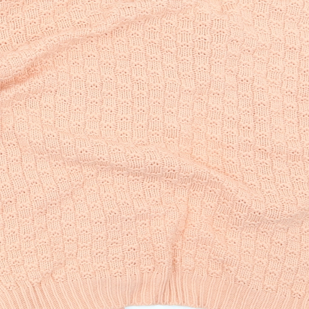Womens UK Size M PINK Pink Cardigan Jumper