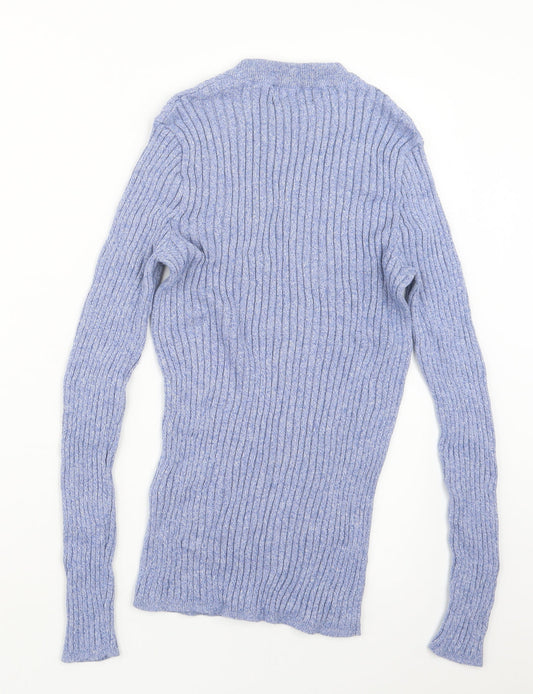 Cedar Wood State Mens Blue Knit Pullover Jumper Size XS