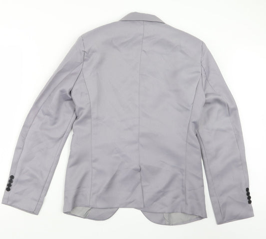 Preworn Mens Grey Jacket Suit Jacket Size 34
