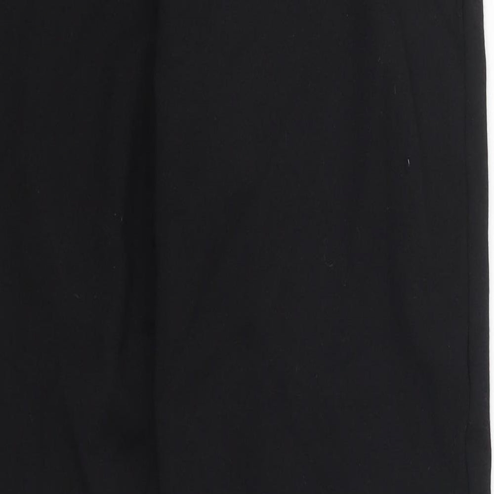 George Womens Black Trousers Size 12 L25 in