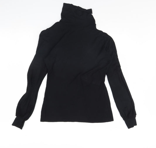 George Womens Black Basic Blouse Size 10