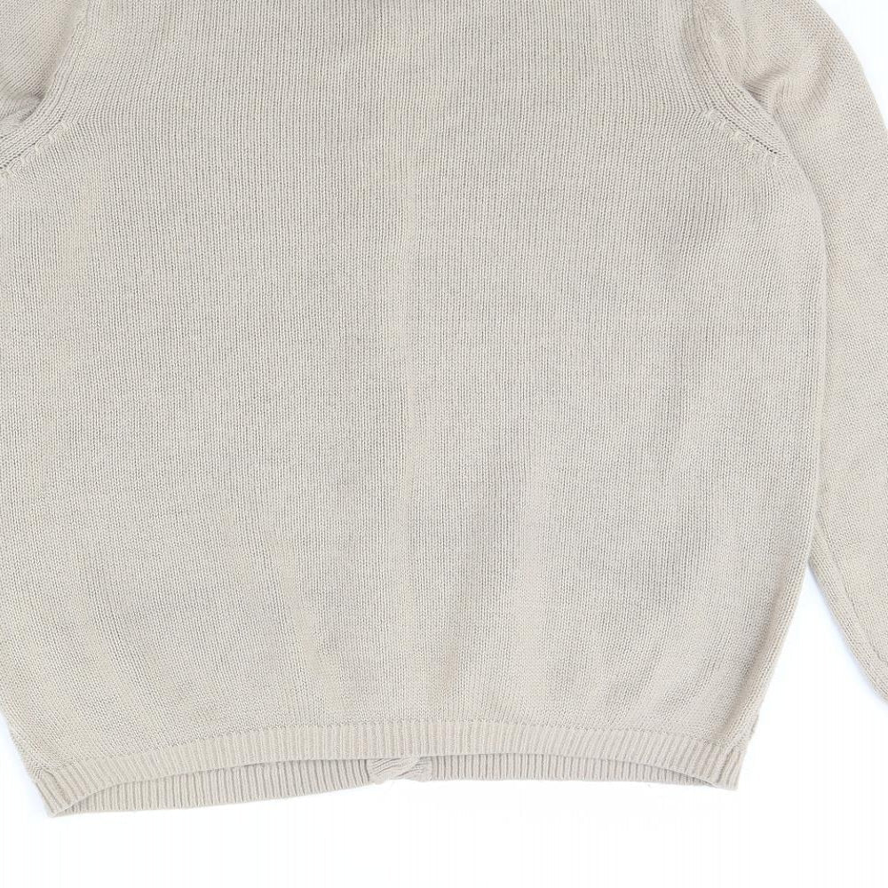 Womens UK Size M Bonmarché Beige Cardigan Jumper